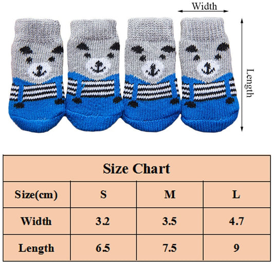 4PC Warm Dog Socks