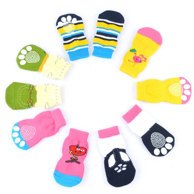 4PC Warm Dog Socks