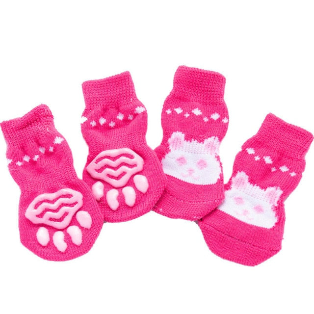 4PC Warm Dog Socks