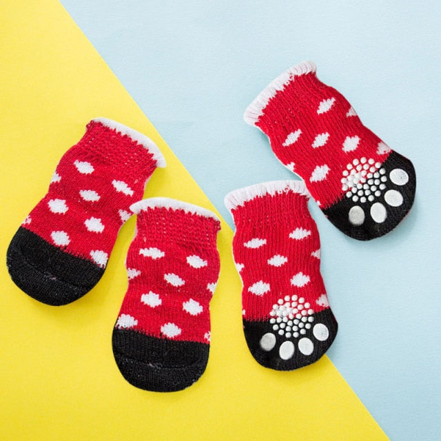 Knitted Dog Socks