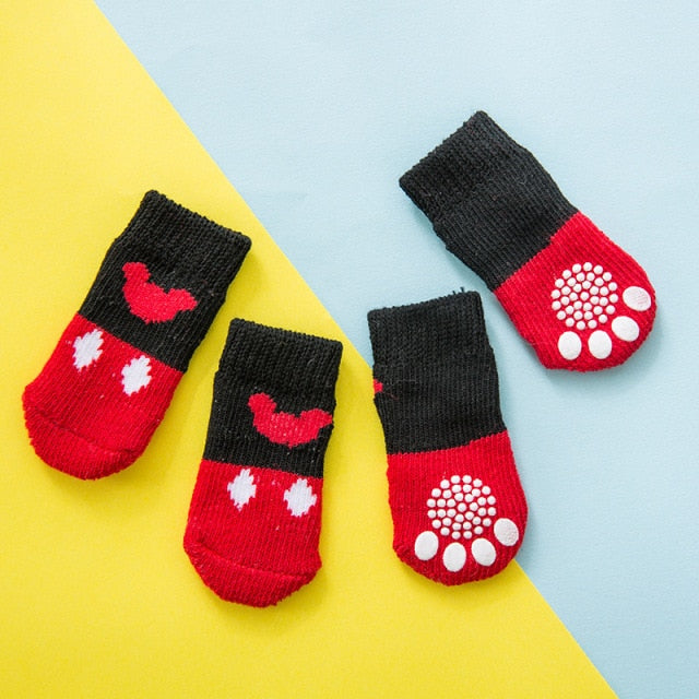 4PC Warm Dog Socks