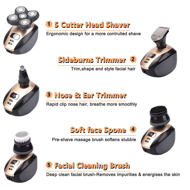 5 in 1 Head & Face Shaver