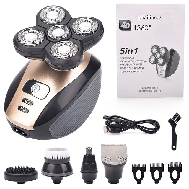 5 in 1 Head & Face Shaver